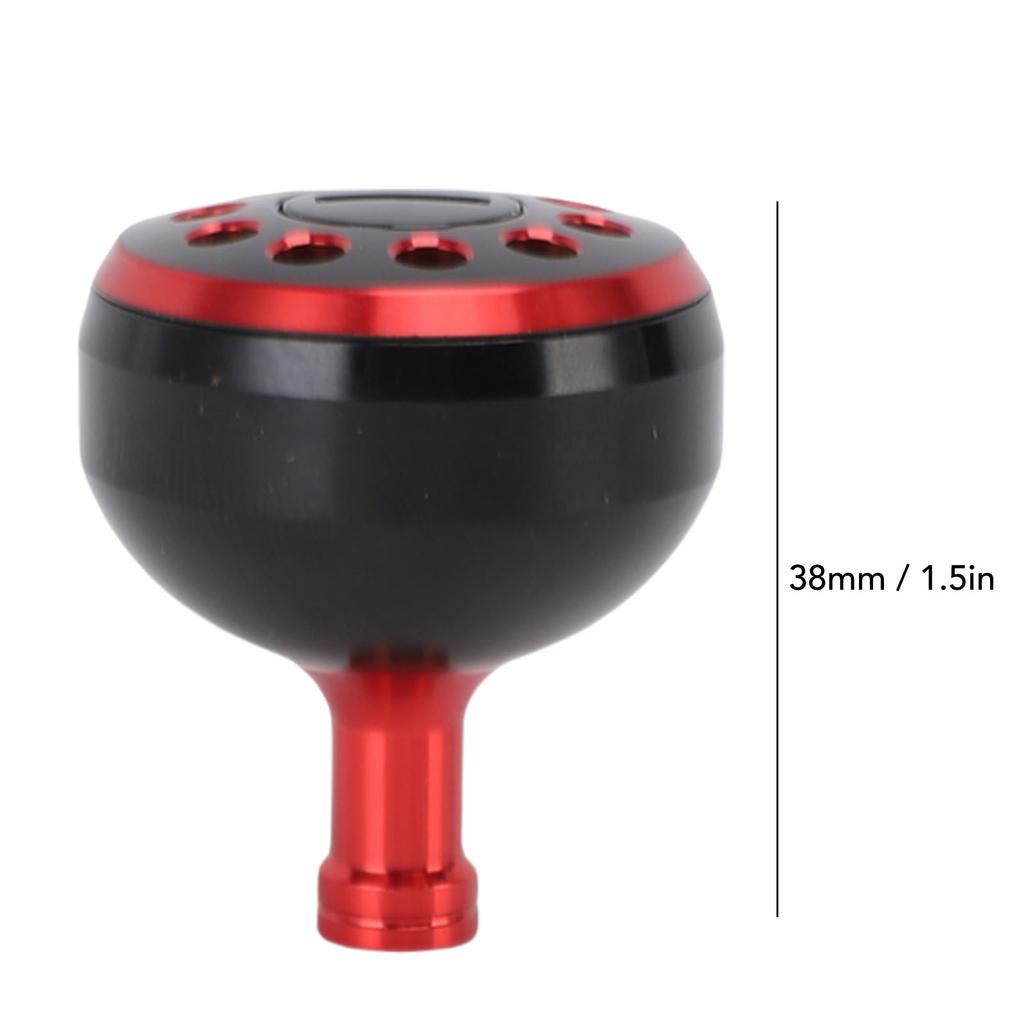 Baitcasting Reel Handle Knob Sturdy Lightweight Aluminium Alloy 38mm Power Knob Rustproof Anti Slip Quick Install for Repair