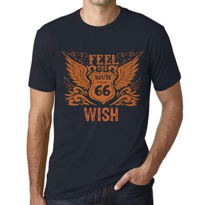 Men’s Vintage Tee Shirt Graphic T Shirt Feel The Wish Navy