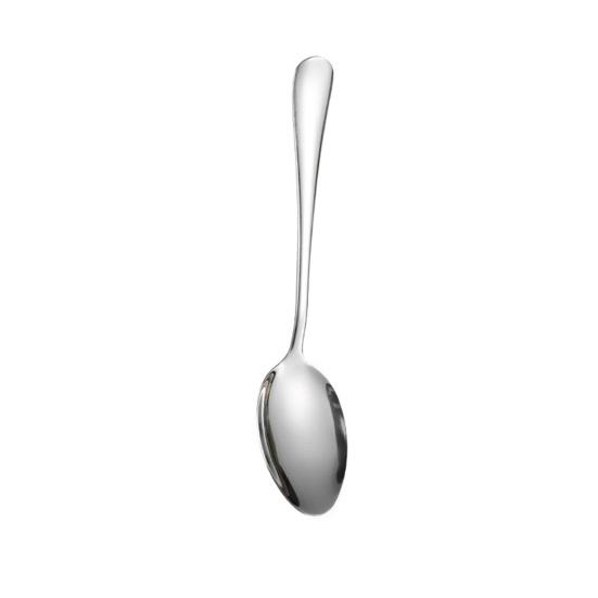 Stainless Steel Serving Spoon with Long Handle Polished Rust-Proof Deep Head Soup Rice Spoon Dishwasher Safe Utensil for Home Restaurant Buffet