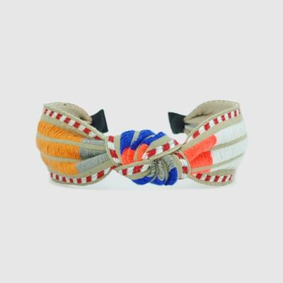 LALA Ethnic Striped Hairband - Beige
