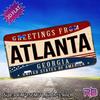 Greetings from Atlanta Georgia USA Vintage D Flat Aluminum Tin Sign for Travel Car  Wall Decor Bar Garage Man Cave