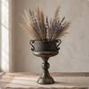Trophäenvase Antik-Finish Vintage Eisen Dekoratives Mittelstück Pflanztopf für Studio, Wohn