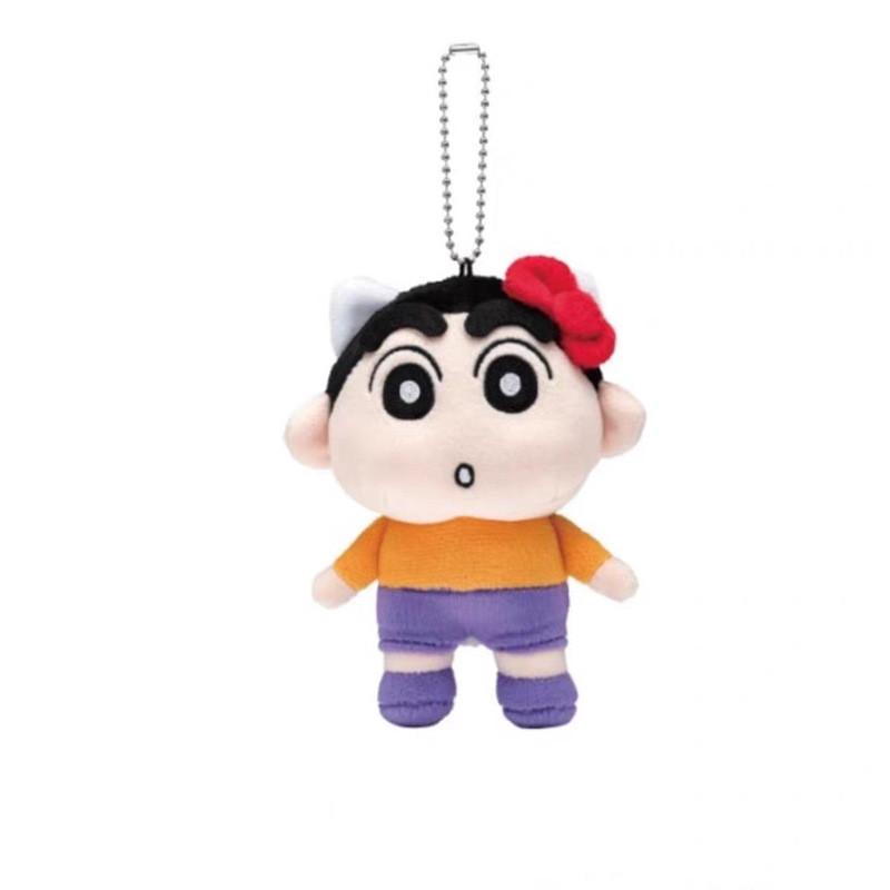 Pompompurin Crayon Sanrio Shin Chan Plush Keychain Pendant Toy Decoration Doll