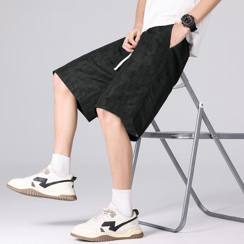 TonLion Men's Loose Fit Straight-Leg Casual Shorts