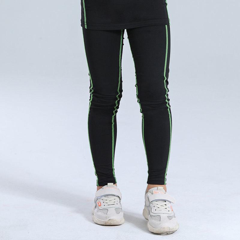 Kids' Summer Sports Compression Set: Quick-Dry Basketball & Football Training Suit, Breathable Fitness Wear for Morning Runs.
