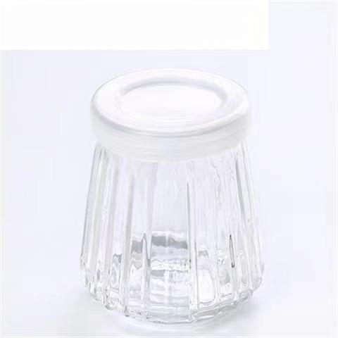 2026 New 100/150/200ml Glass Pudding Bottle Yogurt Cup with Lid Creative Jelly Bottle Oven Heat Resistant Food Pudding