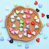 50Pcs Jewelry Findings Acrylic Bracelet Necklace Accessories DIY For Jewelry Making Charms Heart Beads Loose Beads