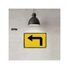 Vintage Metal Wall Art Retro Yellow Arrow Sign Decor for Home Bar
