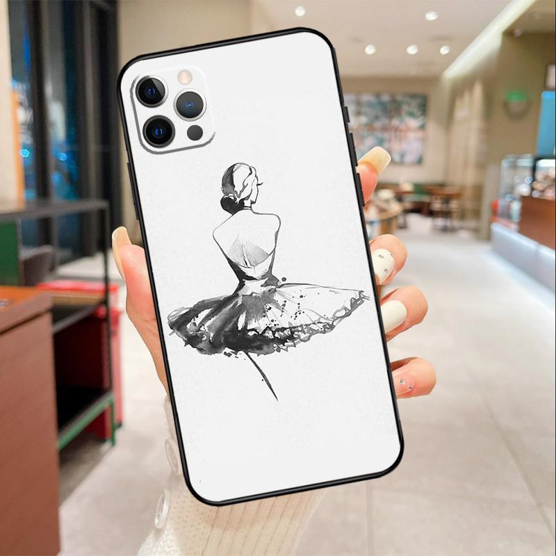 

Ballet Dance Phone Case For iPhone 16 15 14 11 12 13 17 Pro Max mini 15 Plus 16e 17 Air Protective Cover iPhone 13