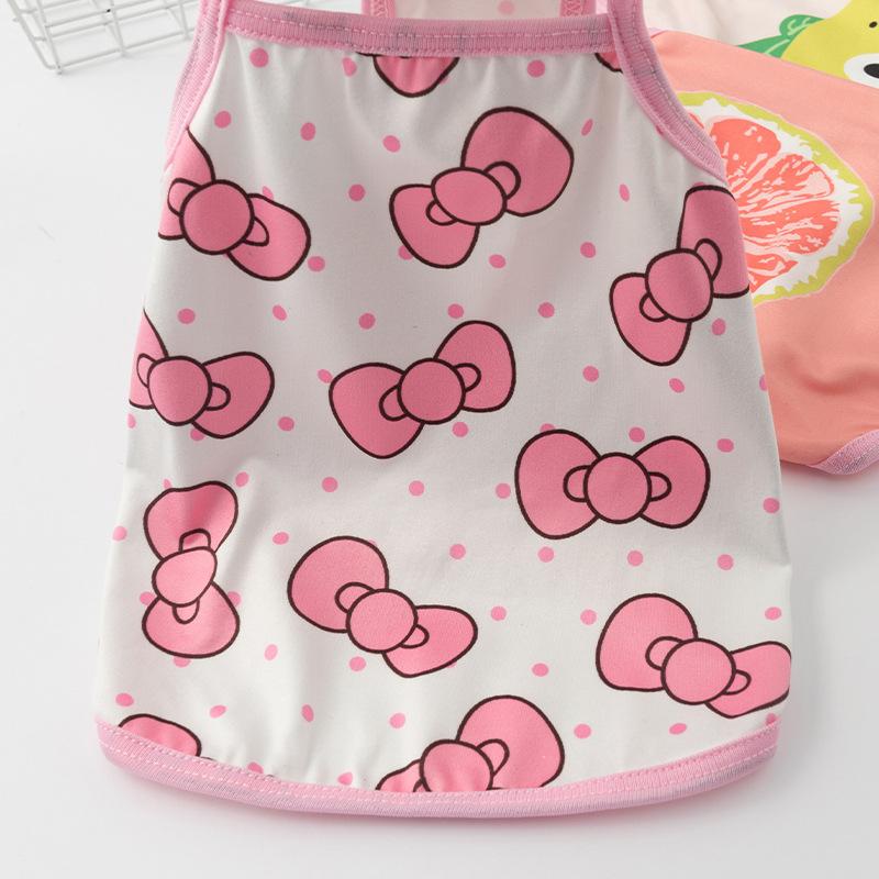 Cat Clothes Summer Through Pet Sling Vest Pet Clothing Dog Puppy Summer Sling Vest