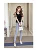 Women's Chic Summer Mesh Square Neck Top - Waist-Cinched, Slimming, Short-Sleeved Cropped Shirt
