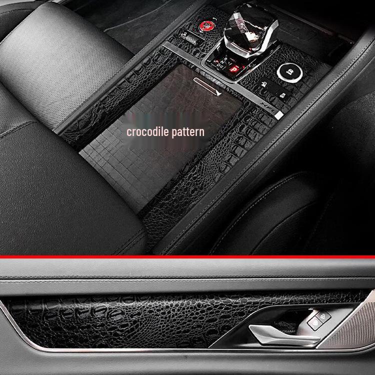 21 Jaguar XFL Custom Interior Carbon Fiber Gear Shift Decals