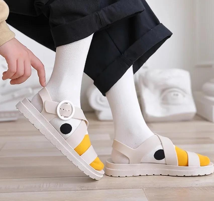 Goose Head Socks For Casual And Sporty Women, With A Playful And Scheming Midsole. Hip Hop Duck Duck Versatile And Fashionable Socks