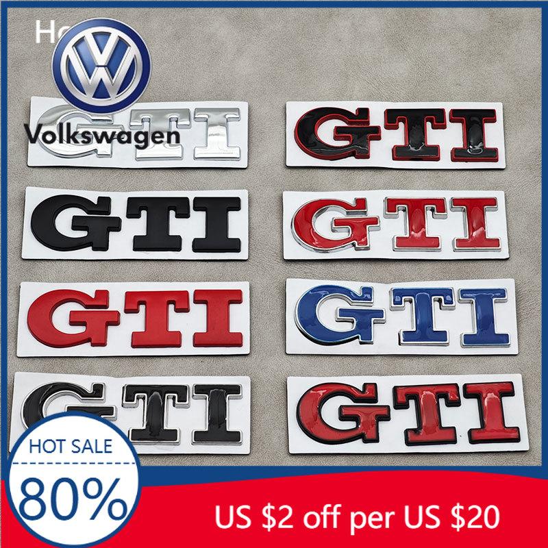 Per VW Volkswagen Jetta MK5 Golf Emblema in Metallo 3D GTI Distintivo Posteriore per Bagagliaio Auto Per Volkswagen VW Golf 4 5 6 7 8 Polo Jetta Tigua