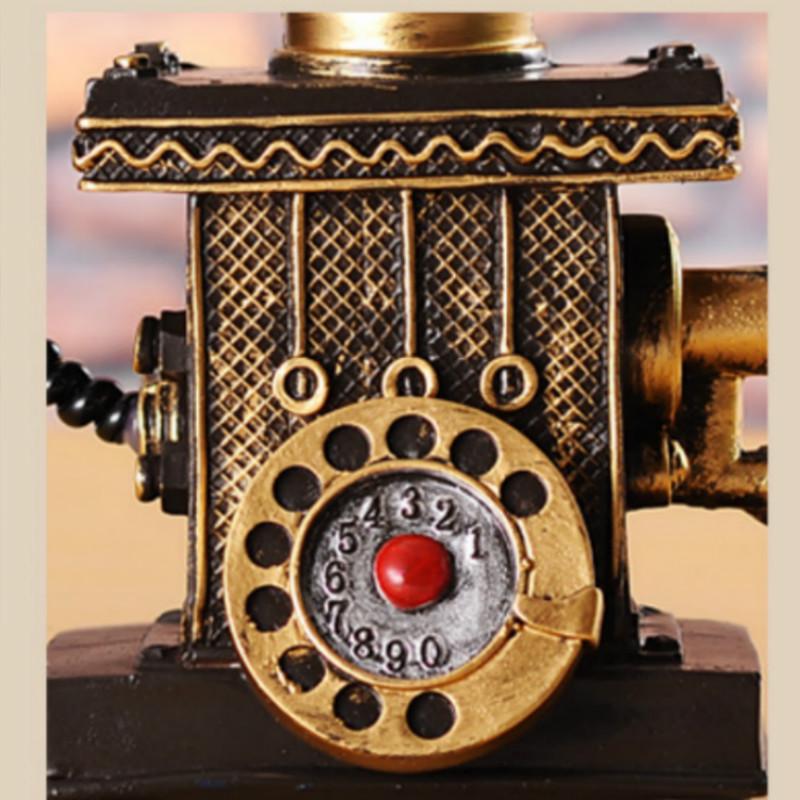 Retro Harz Handwerk Ornamente Europäische Telefon Spar Ornamente Haus Büro Dekorationen
