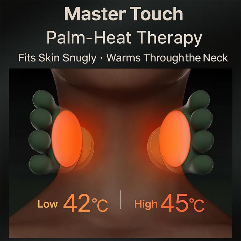 Bionischer Nacken-Schulter-Massager N7 Knetmassage-Schal 3-stufige Modi Nacken-Halswirbel-Taille Bein Körpermuskeln Massagekissen