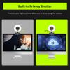 NexiGo N960E Webcam 60fps with Automatic Brightness Stepless 3 Color PC Privacy USB 2 Stereo Software Compatible with Zoom Light, 1080P, Correction,