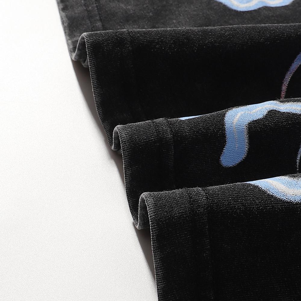 Summer Men's and Women's Majestik Fearless Astronaut Skull & Human Vintage Washed Oversized Tee