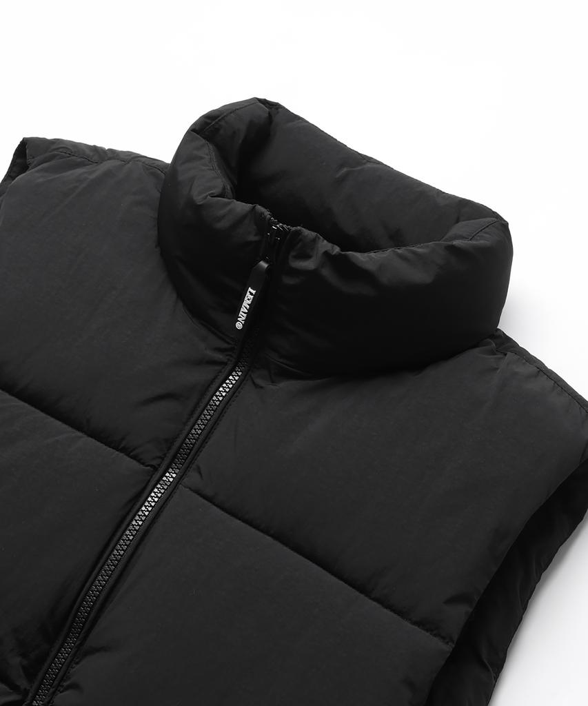 Lemain Second 2Way Oversized Voluminous Taslan Puffer Vest [Beige]