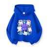 KPop Devil Hunter Huntrix Printed Short Hoodie Children's Casual Fashion Sports Hoodie