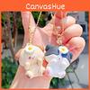 Resin Cartoon Keyring Featuring Magnetic Panda Raccoon Characters Teens Kids