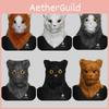Charming Open Mouth Cat Face Mask Ideal For Halloween And Birthday Parties