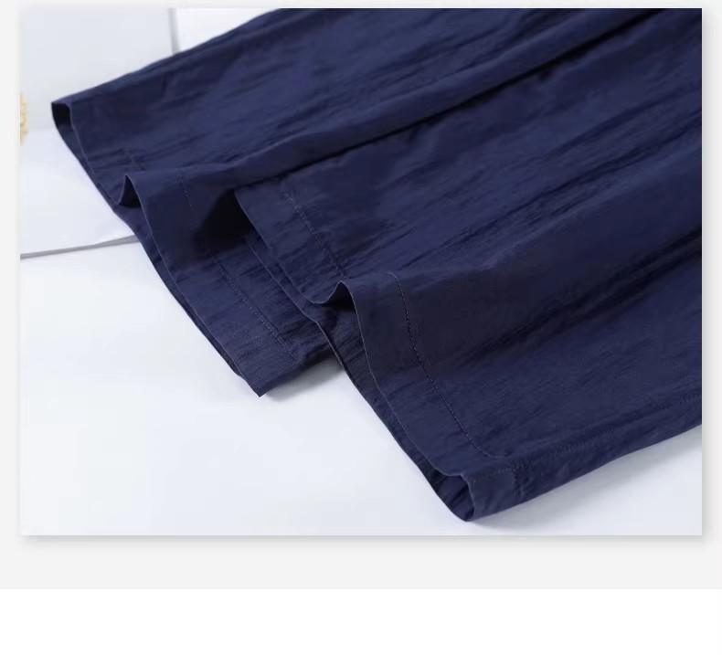 2026 Women's High-Waisted Ice Silk Wide-Leg Pants – Summer Slimming, Loose, Casual, and Cool