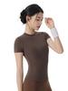 Women's Spring-Summer Slim Fit Yoga T-Shirt: Short Sleeve, Nude Feel, Outdoor Pilates & Running