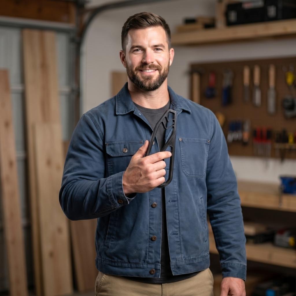 Outil Porte-Clou Portable pour un Positionnement Précis et la Sécurité avec Poignée Ergonomique et Construction Durable pour la Menuiserie et les Projets de Bricolage