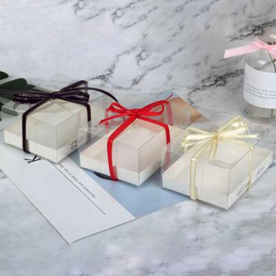 10Pcs Portable Mousse Boxes Transparent Cake Pudding Container Packaging Dessert