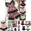 Luxurious Women Lingerie Silk Lace Robe Dress Babydoll Nightdress Sleepwear Set