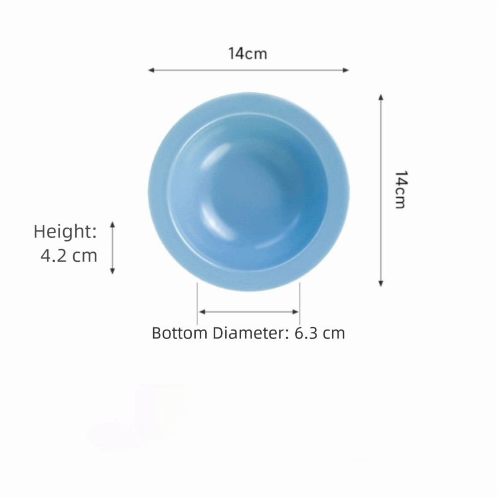 New Ceramic Cat Bowl Solid Color Large Diameter Dog Bowl Pet Water Bowls Pet Feeding Supplies