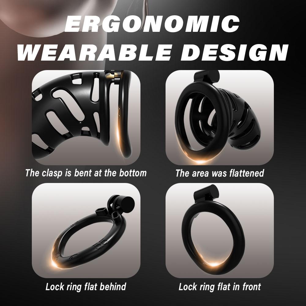 Chastity Cage Male Sex Toy Penis Restraint Set Male Penis Erection Control Device Male Chastity Lock Transgender Disguise