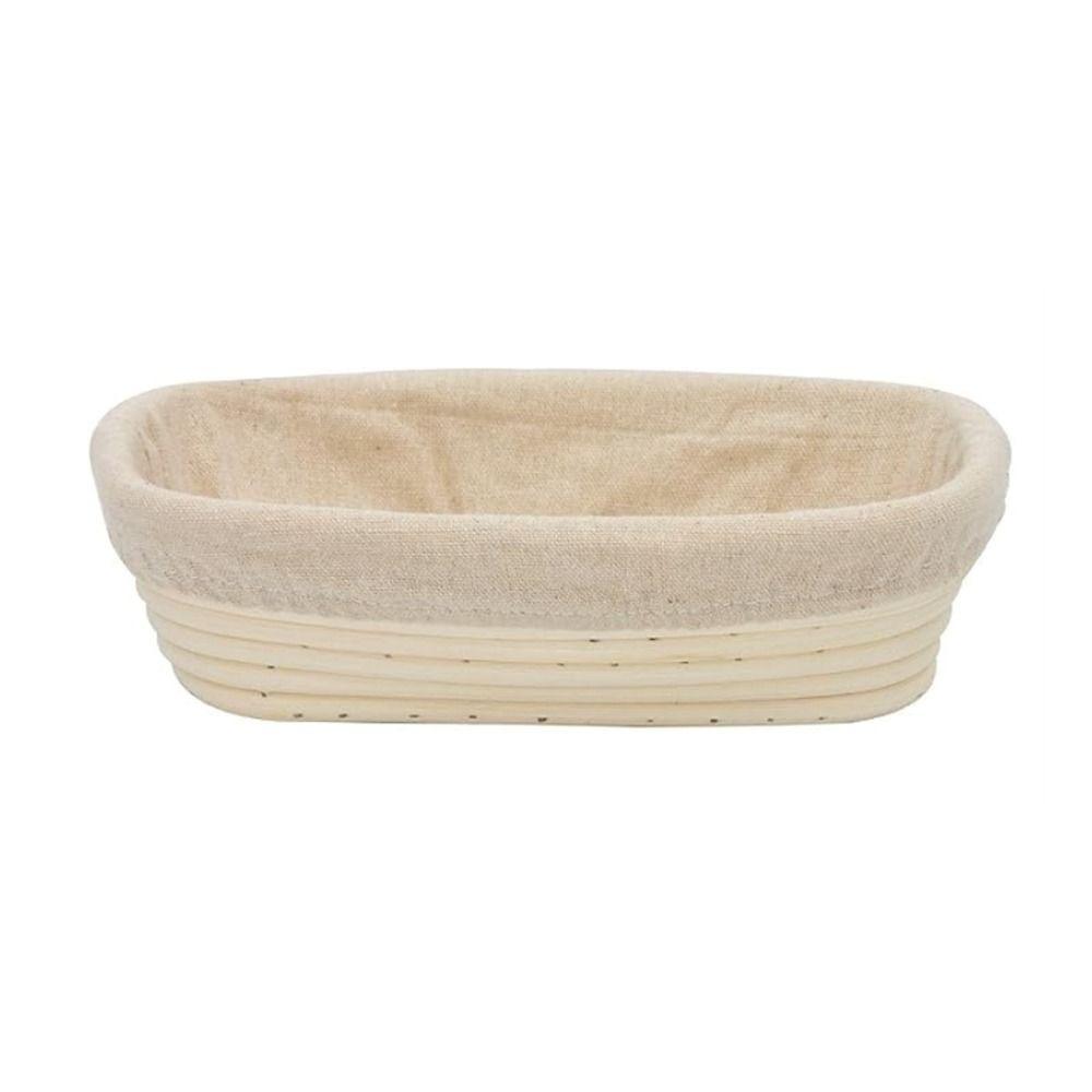 Rattan Woven Banneton Basket Oval Shape Bread Baking Tool Durable Dough Rising Bowl Bread Dough