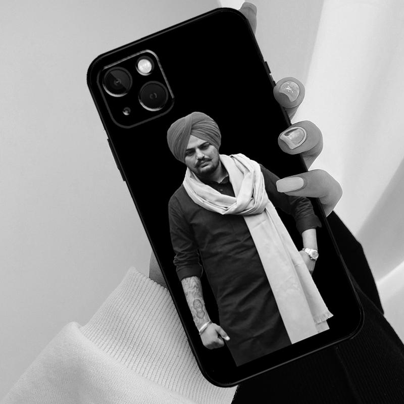 Indiase Rapper Sidhu Moose Wala Telefoonhoesje Voor iPhone 17 Pro Max 15 14 13 11 12 16 Pro Max mini 15 16 Plus 16e 17 Air Cover