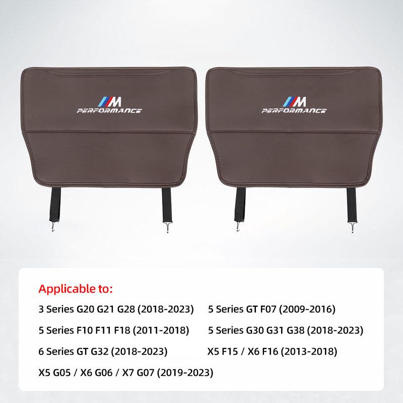 Autositz Rückenlehne Anti-Trittschutz Leder Kratzschutzbezug Für BMW E46 E90 E60 F30 F10 E39 i3 i4 X1 X2 X3 X5 X4 X6 X7
