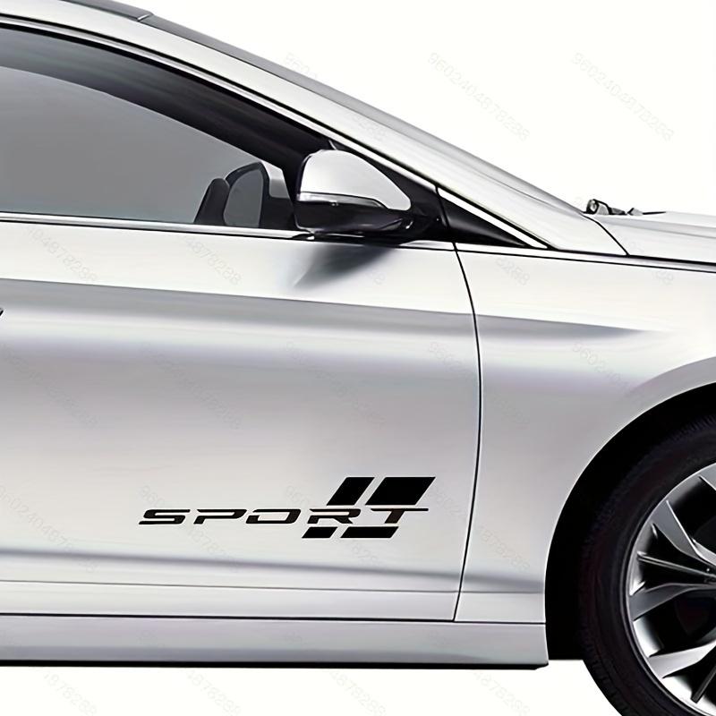 Car Sports Stickers 16 Inch Vinyl Stickers Suitable for Car Side Door Stickers Waterproof Auto Body Sports Letter Stickers