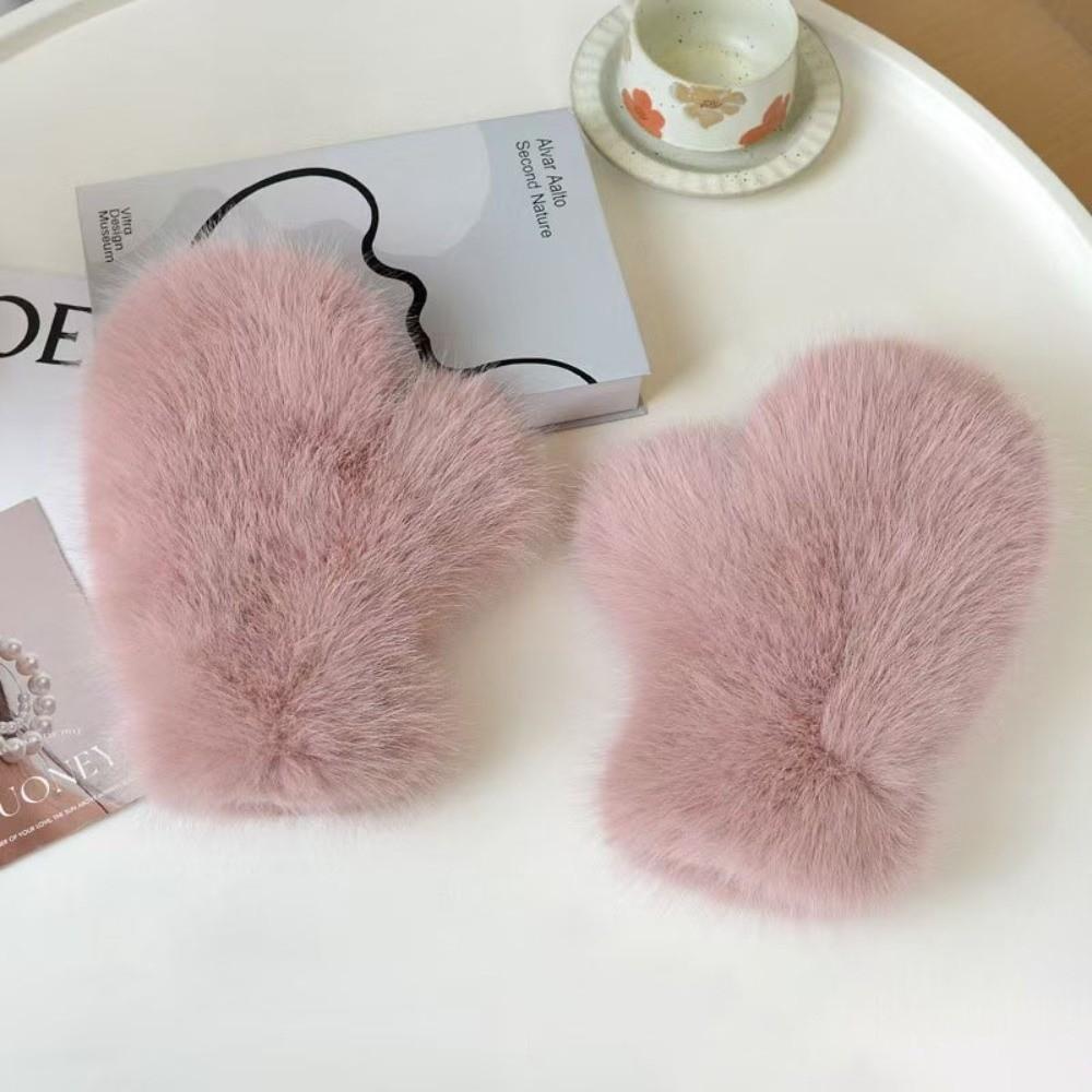 New Soft Winter Warm Gloves Warm Fleece Driving Mittens Full Finger Skiing Gloves Autumn and Winter