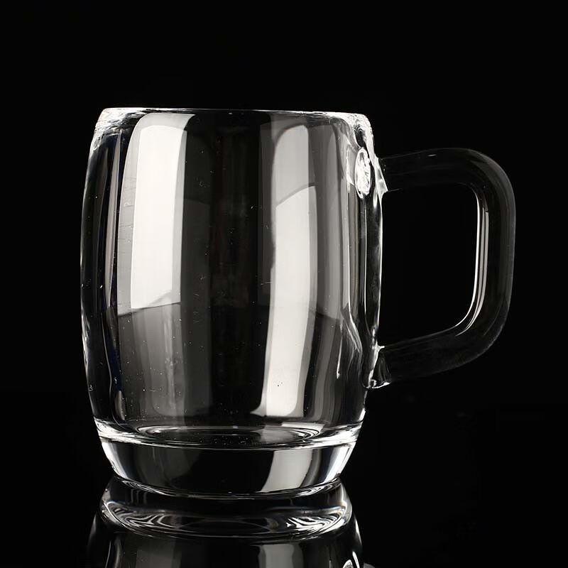 Handmade Natural White Crystal Mug with Handle
