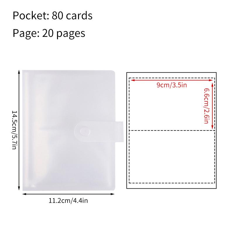80/160 Cards Photo Albums 20pages Photocard Holder Kpop Albums for Cards Book Binding Machine Collector Book Album De Fotos