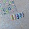 1 PCS 5D Glitter Light Pink Begonia Flower Nail Art Sticker Exquisite Design High Quality Decorative Decal Nail Sticker
