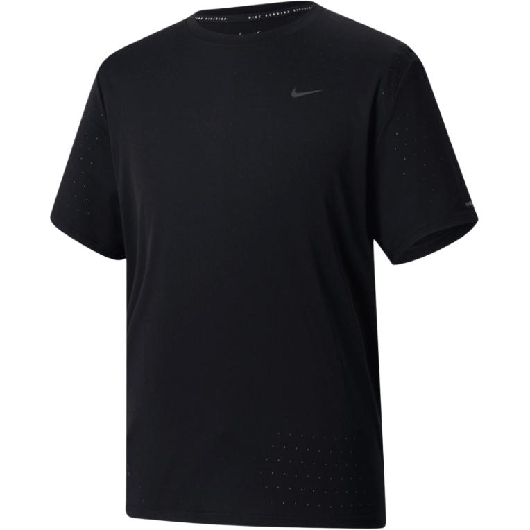 

New Nike Running T Shirt Men s Black/Black FQ3092-010 L