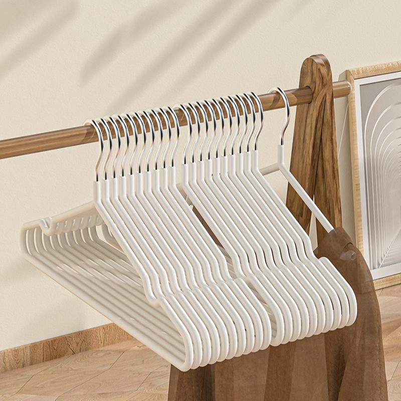Gruccia in Plastica Impregnata, Stile Spesso, Antiscivolo Senza Cuciture, Vestiti per Adulti, Gruccia per Vestiti Domestica, Supporto per Vestiti, Gruccia