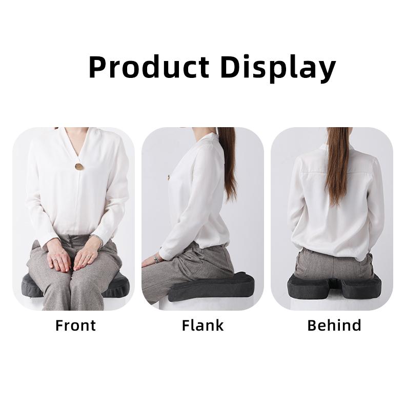 Comfortable breathable seat cushion, U-shaped design wave sponge massage cushion can relieve buttock pressure/coccyx pain