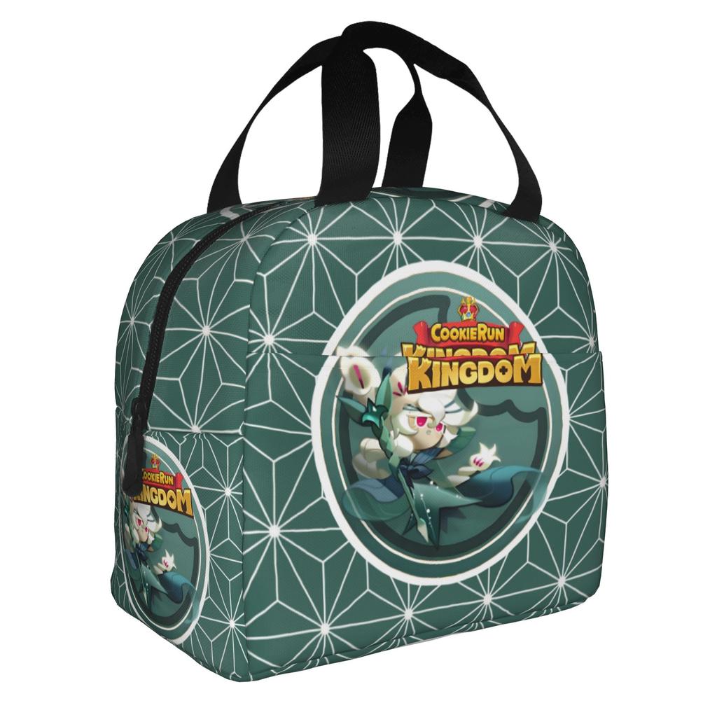 Cartoon Cookie Run Kingdom Game  Insulated Lunch Bags for School Office Anime  Waterproof Cooler Thermal Lunch Box Women Men