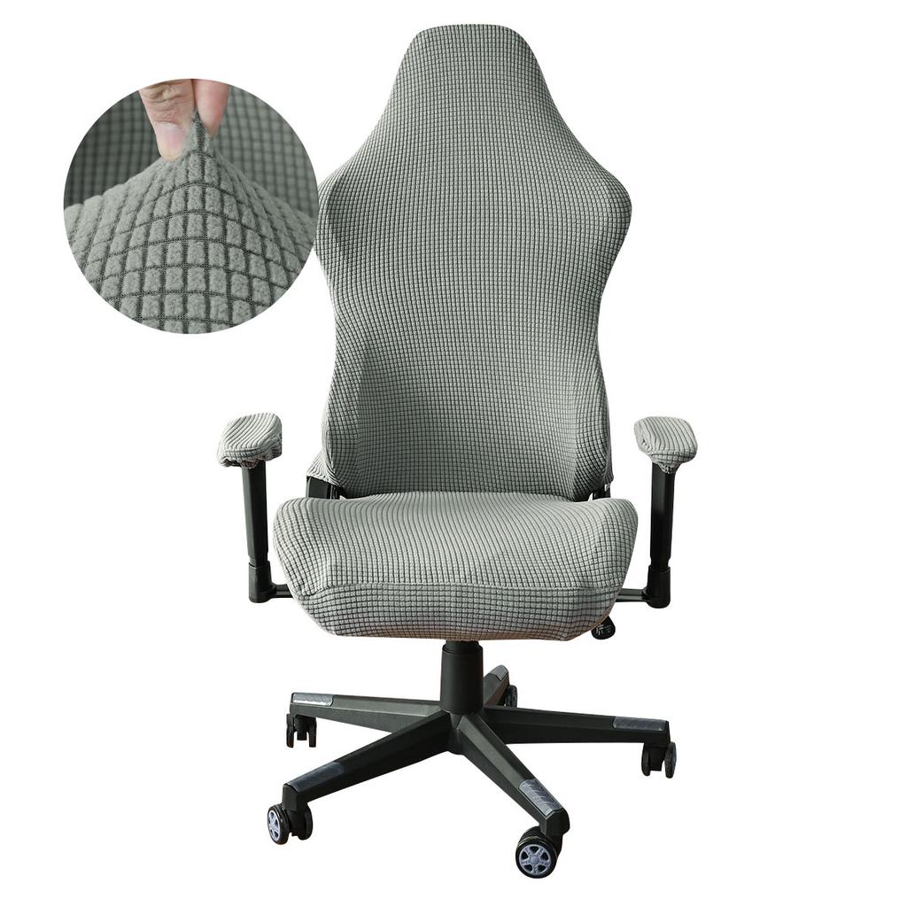 Elastic Fleece Jacquard Gaming Chair Cover Stretch Dustproof Seat Protect Cover Office Computer Seat Covers for Home