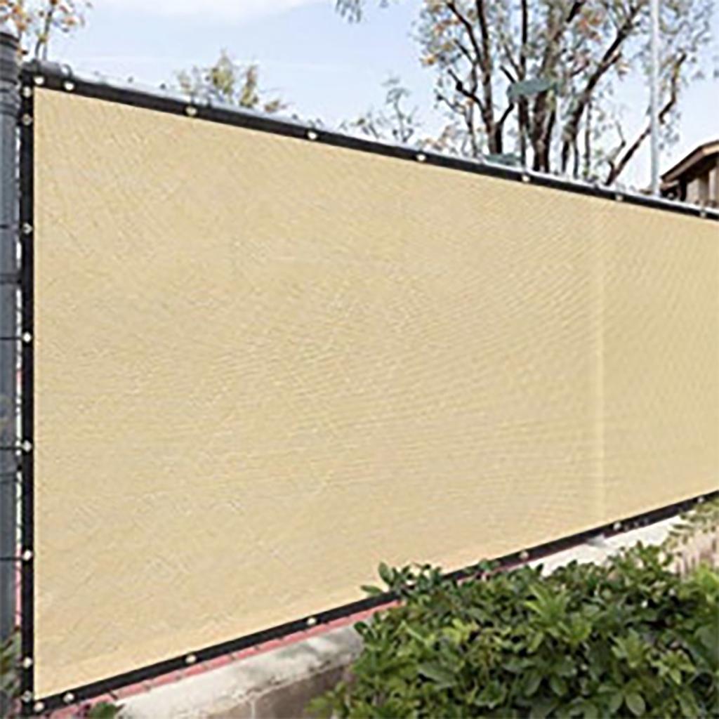 Balcony Screen Fence Beige Thickened Sun Prevention Private Protection Patio Screen Fence