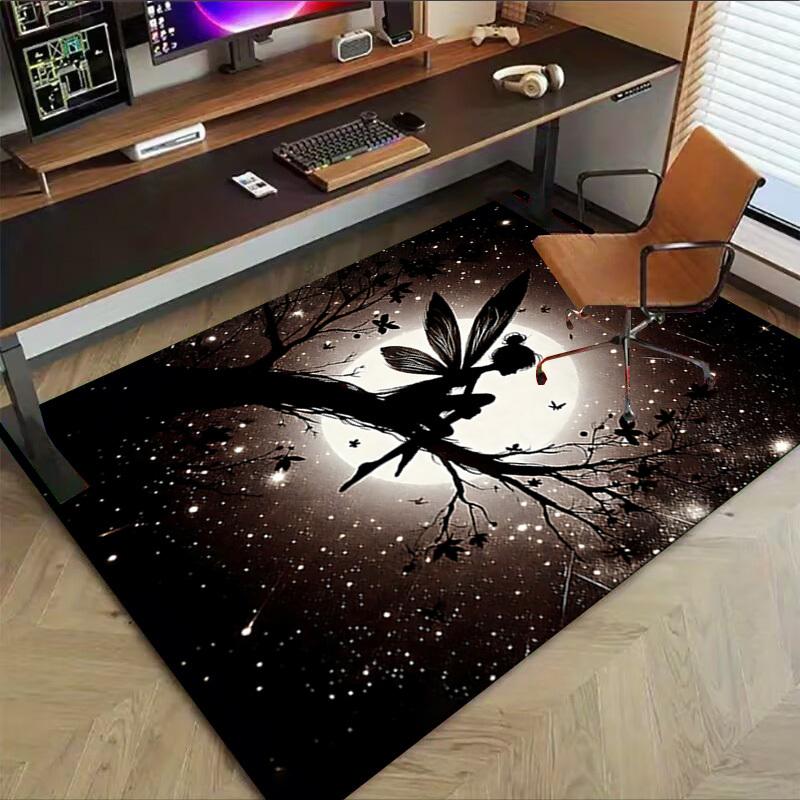1PC Fairy Moonlight Extra Large Non Slip Floor carpet, Office, family, bedroom Large Area Rug Indoor Rugs, Vibrant Colors