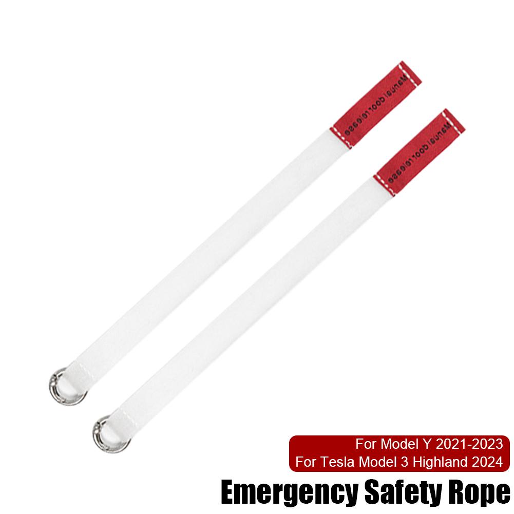 Für Tesla Model Y 2025-2025 Hintertür Notfall Sicherheitszugseil Für Tesla Model3 Highland 2025 Notfallgriff Autozubehör