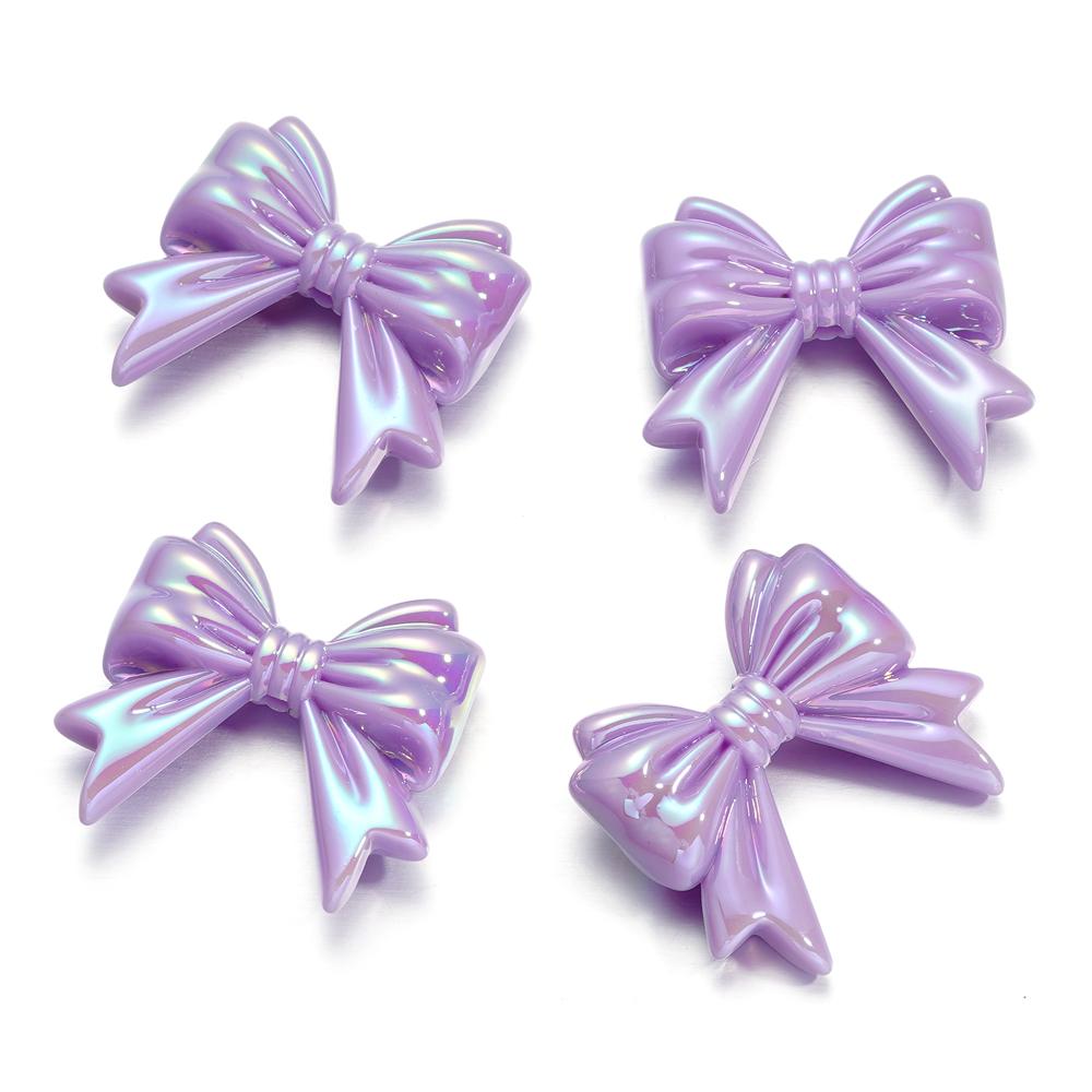 6-10pcs Butterfly AB Color Butterfly Shape Acrylic Beads Shiny Loose Spacer Beads For Jewelry Child Crafts Making Accessories